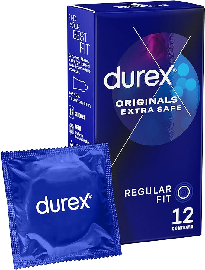 Durex Love Sex Extra Safe Thicker Condoms, 3-Pack