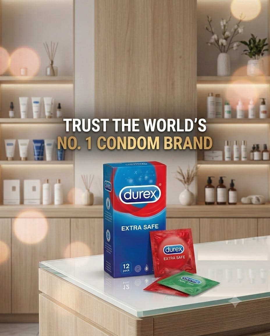 Durex Love Sex Extra Safe Thicker Condoms, 3-Pack