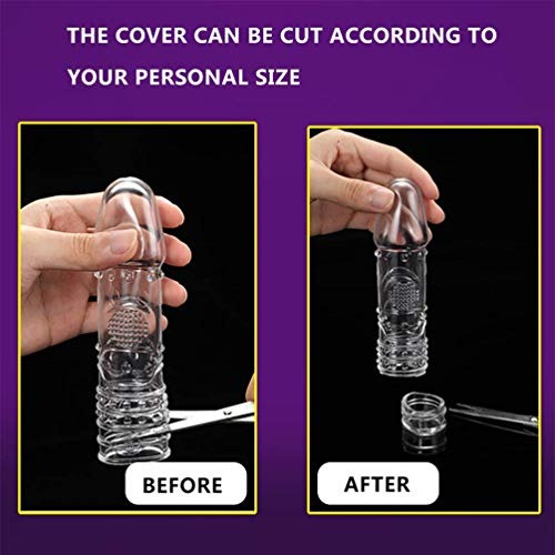 allbuybuy Crystal Con-Dom Cover Enlarger Extender Reusable Con-Dom Sleeve Case