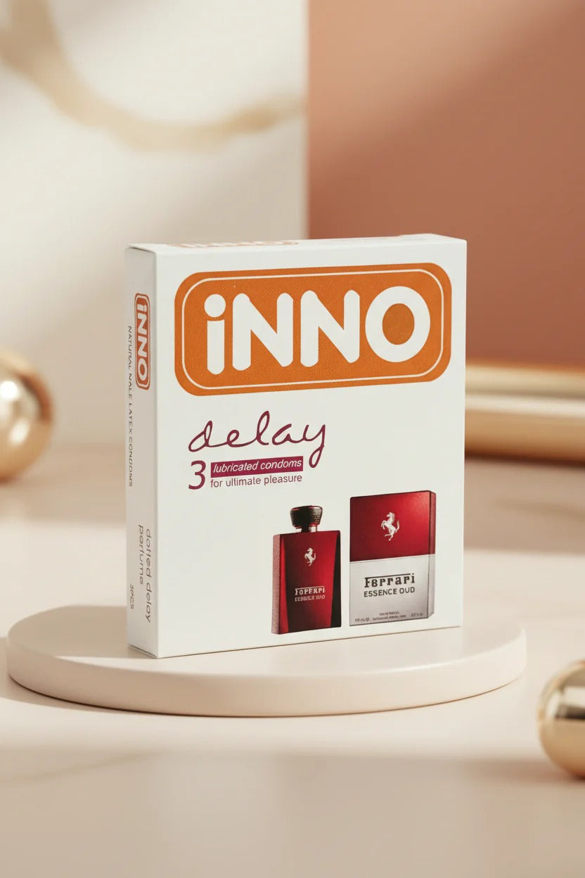 Inno Ferrari Scented Delay Condoms - 3 Pack