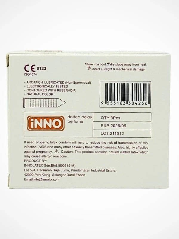 Inno Ferrari Scented Delay Condoms - 3 Pack